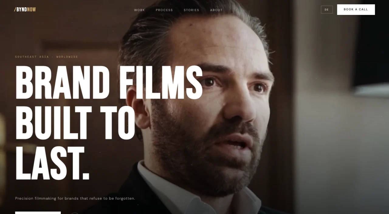 BYND NOW Content — brand-film studio website
